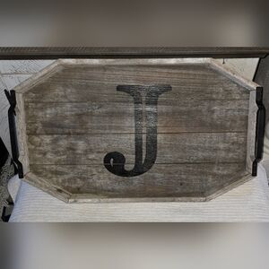 Rustic Wooden Serving Tray